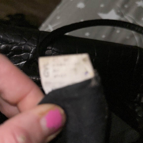 Furla black crocodile leather authentic tote bag very nice big size no call out - Picture 11 of 13
